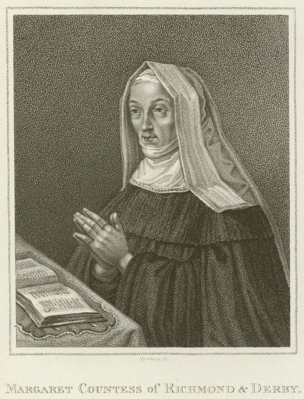 Margaret, Condessa de Richmond e Derby (gravura) de English School