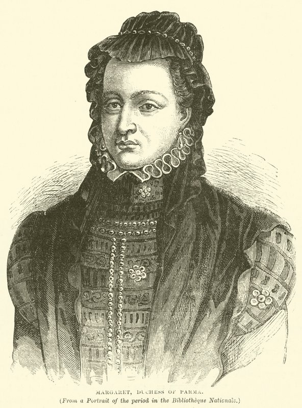 Margaret, Duquesa de Parma (gravura) de English School