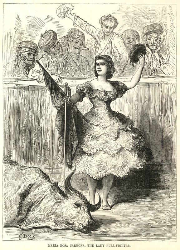 Maria Rosa Carmona, a dama de touro de English School