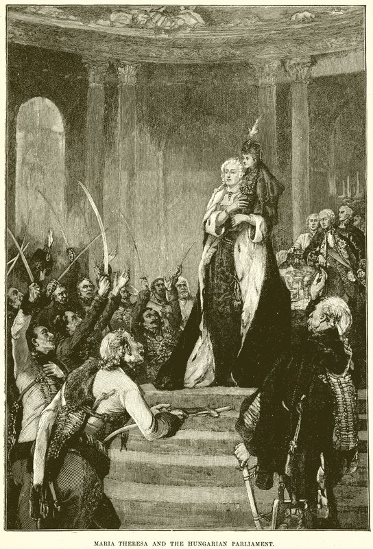 Maria Theresa e o parlamento húngaro de English School