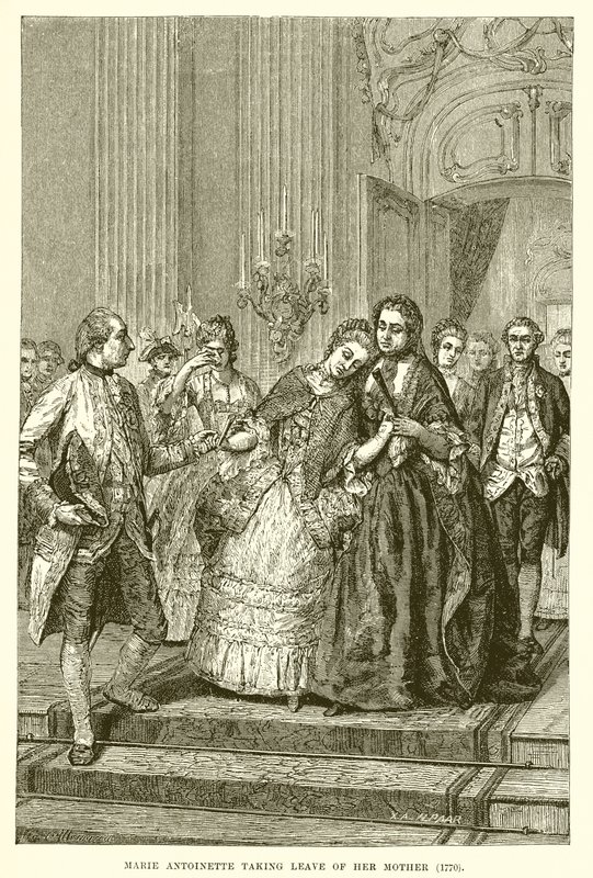 Marie Antoinette despedindo-se da mãe de English School