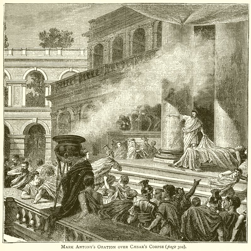 Mark Antonys Oração sobre Caesars Corpse de English School