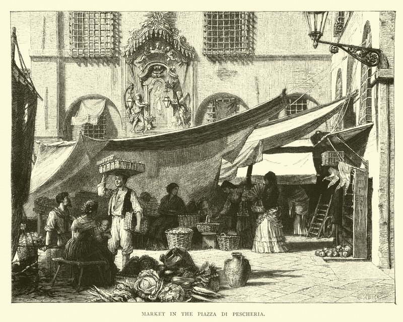 Mercado na Piazza di Pescheria de English School