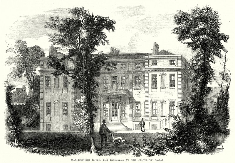 Marlborough House, a Residência do Príncipe de Gales (gravura) de English School