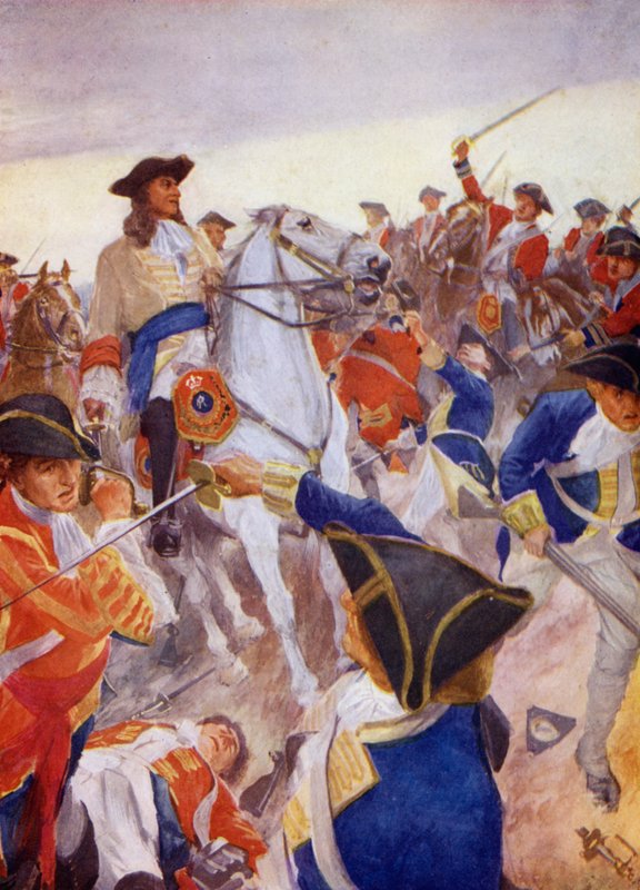 Marlborough em perigo (litografia a cores) de English School