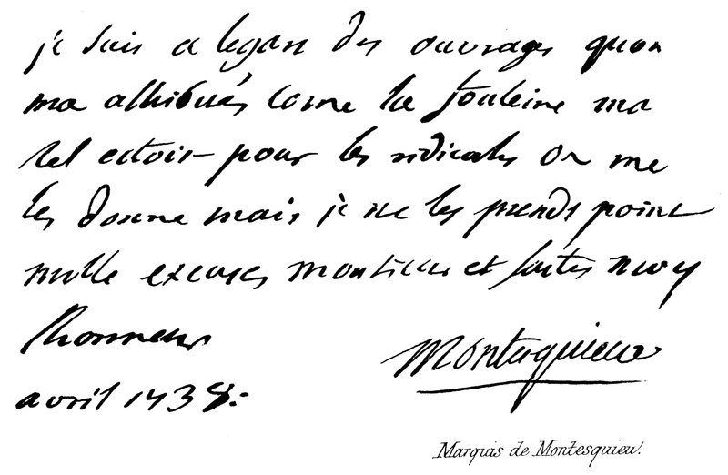 Marquês de Montesquieu de English School