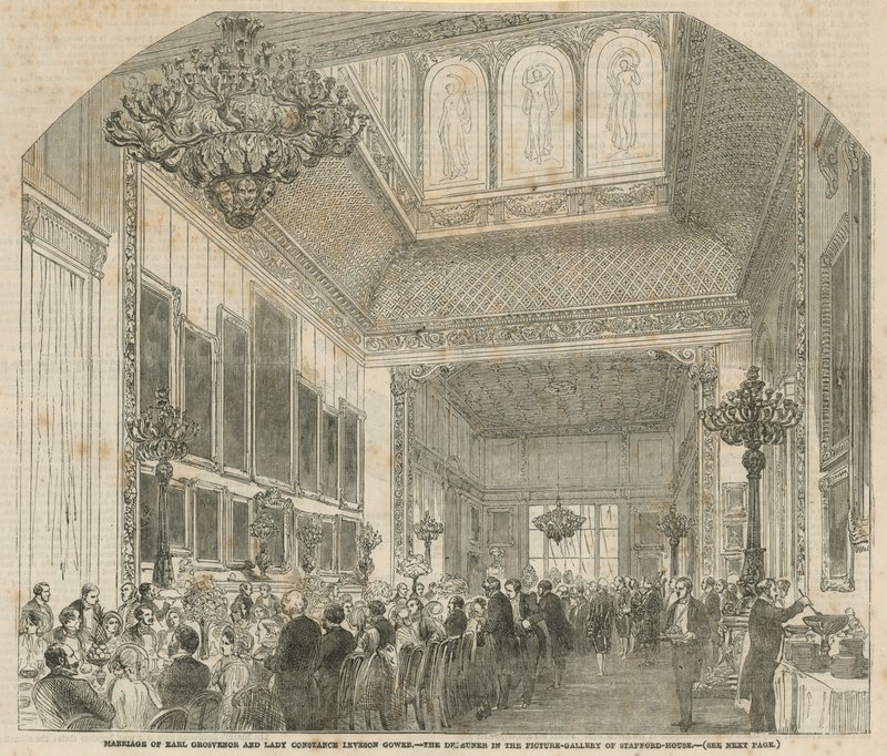 Casamento de Earl Grosvenor e Lady Constance Leveson Gower de English School