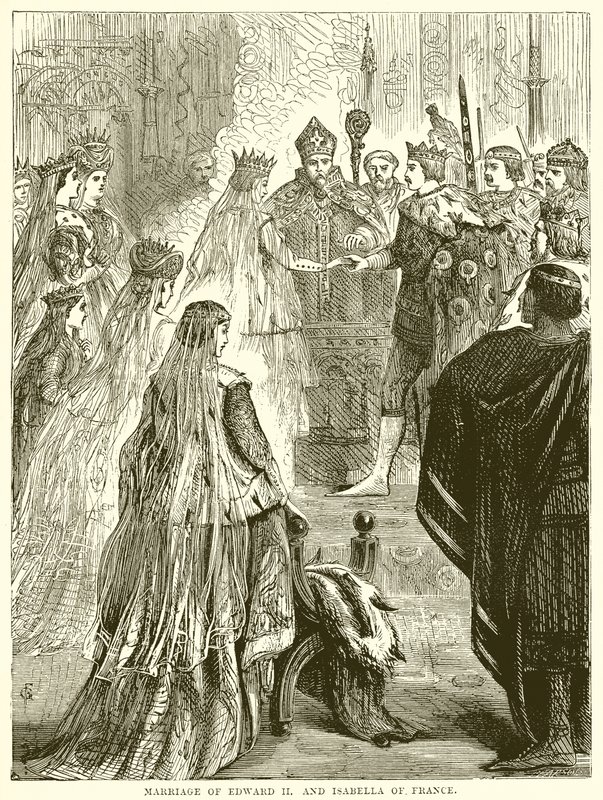 Casamento de Eduardo II e Isabella da França de English School