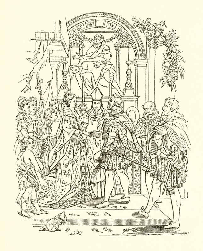 Casamento de Henrique IV e Maria de Médicis de English School