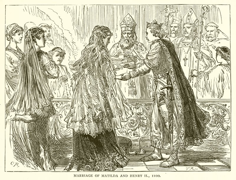 Casamento de Matilda e Henrique II, 1100 de English School
