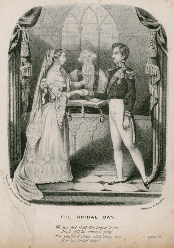 Casamento da Rainha Vitória e Príncipe Albert, 10 de fevereiro de 1840 de English School