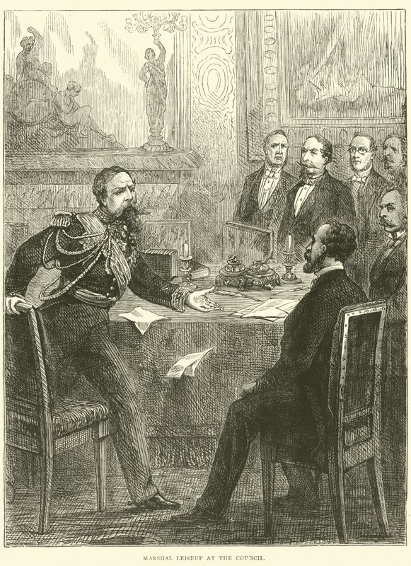 Marechal Leboeuf no Conselho de 1870 de English School