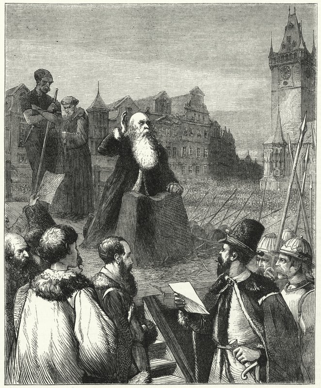 Martírio do Barão Wenzel de Budownictwo, Praga, 1621 de English School