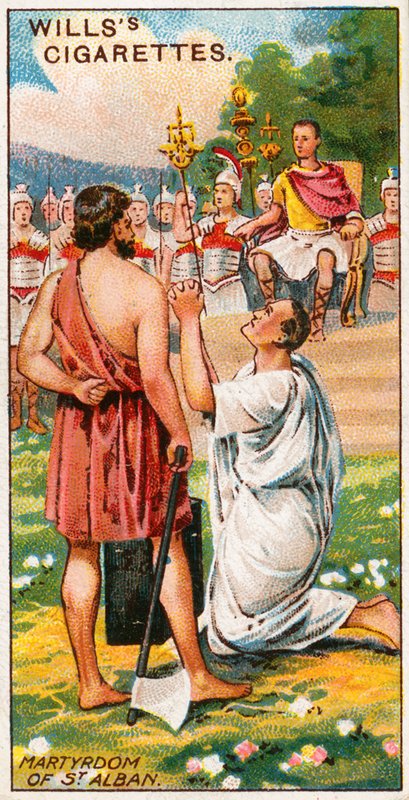 Martírio de St Alban, 304 AD de English School