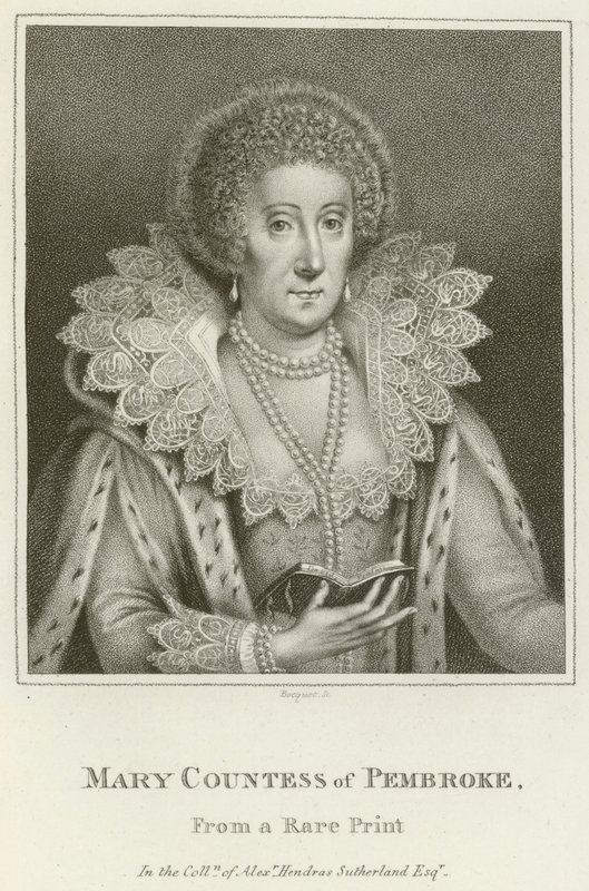 Maria, Condessa de Pembroke (gravura) de English School
