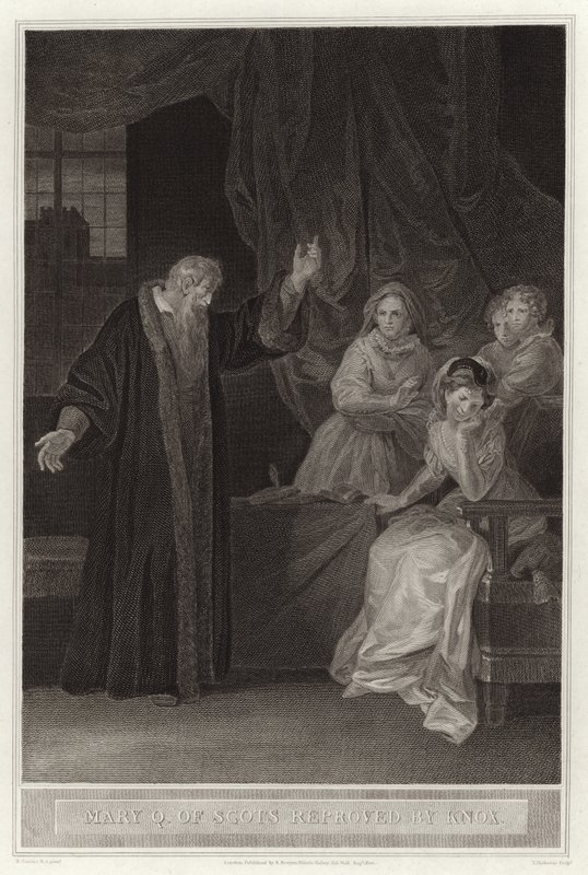 Mary Q of Scots reprovado por Knox de English School