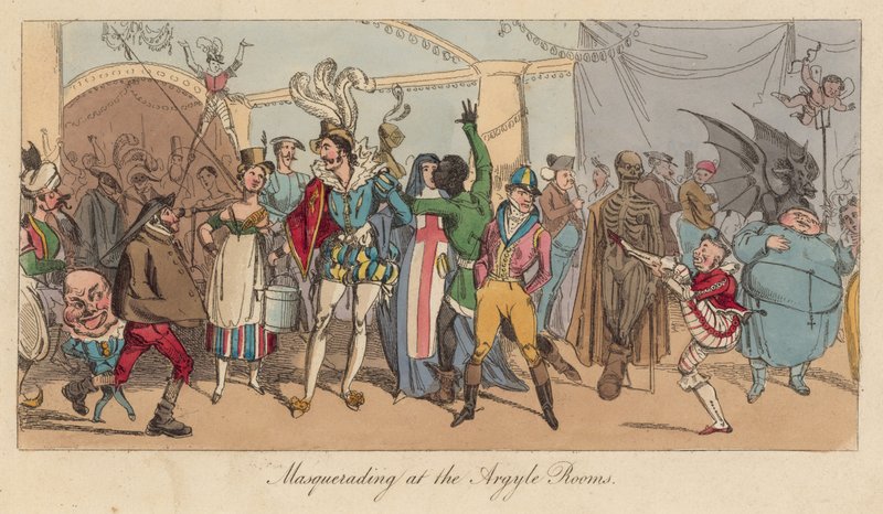 Masquerading nos quartos Argyle de English School