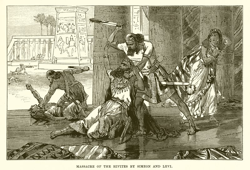 Massacre dos heveus por Simeão e Levi de English School