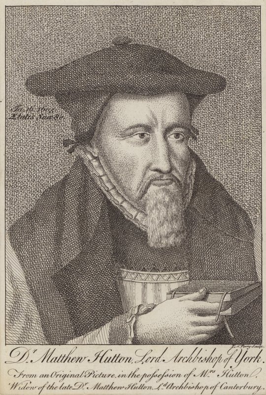 Matthew Hutton, arcebispo de York (gravura) de English School