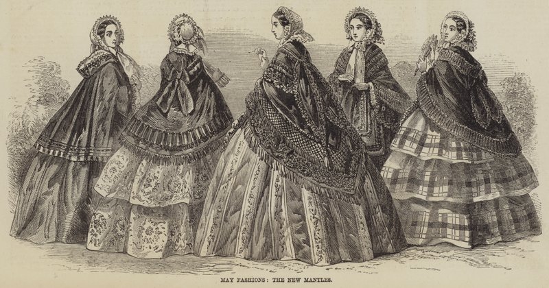 May Fashions, the New Mantles (gravura) de English School