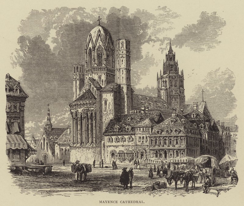 Catedral de Mayence (gravura) de English School