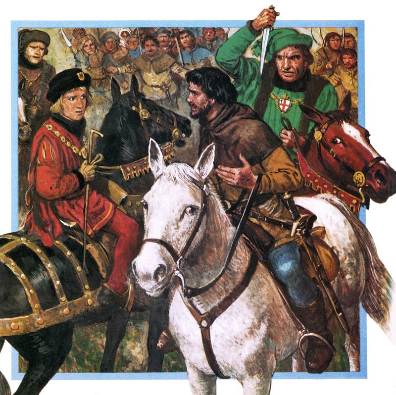 Prefeito de Londres prestes a matar Wat Tyler de English School