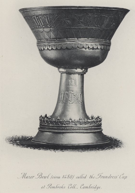 Mazer Bowl (cerca de 1480) chamada the Foundress