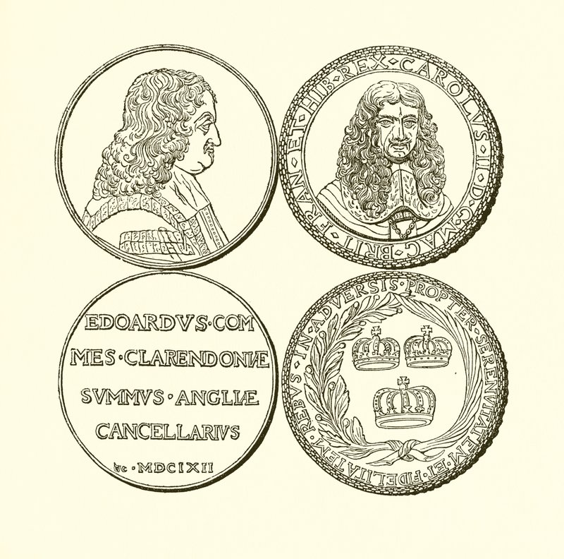 Medalha de Clarendon e Medalha em Comemoração da Restauração de English School