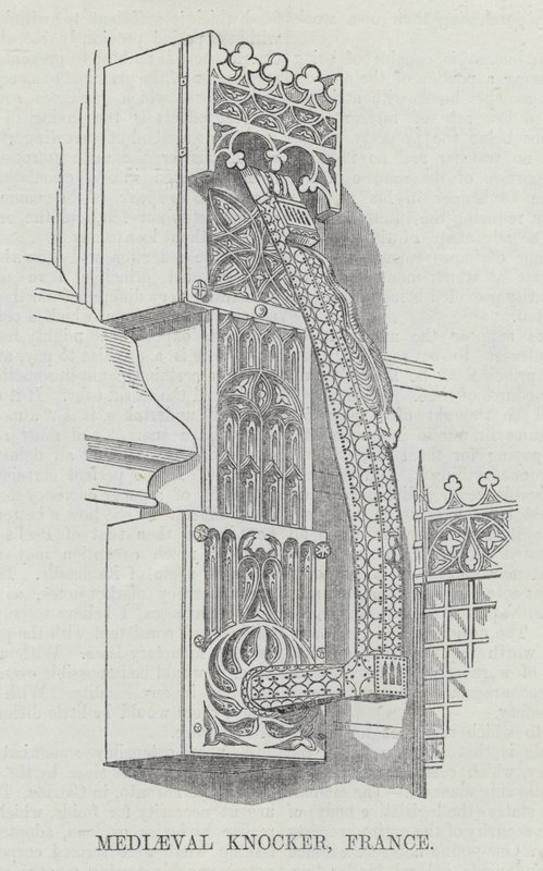 Mediaeval Knocker, França (gravura) de English School