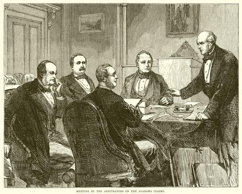 Reunião dos árbitros nas reivindicações de Alabama de English School