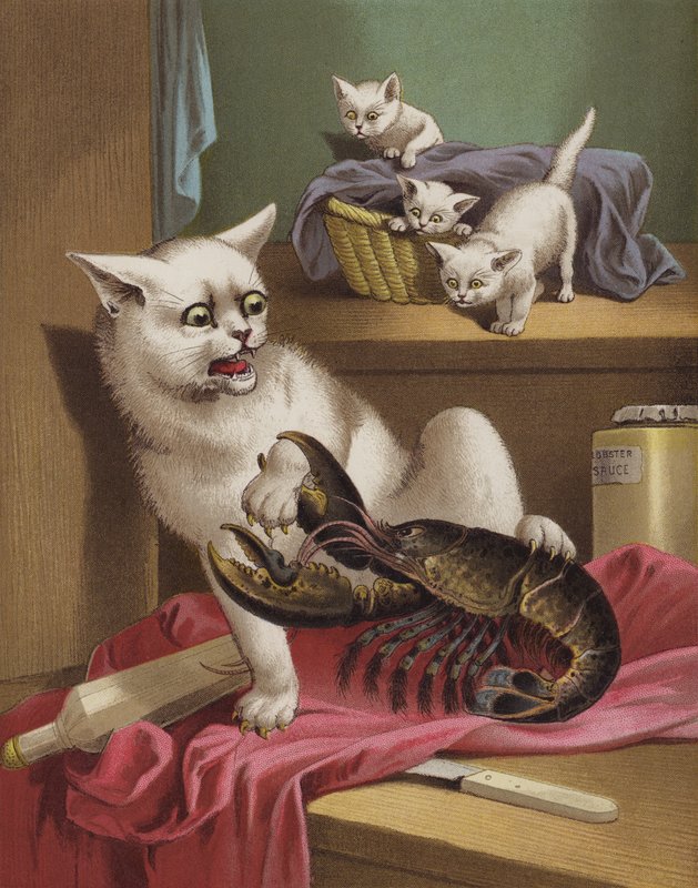 Meg e a lagosta (chromolitho) de English School