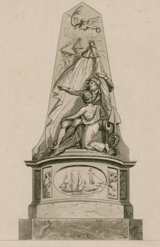 Memorial ao Capitão Edward Cooke, Abadia de Westminster, Londres de English School