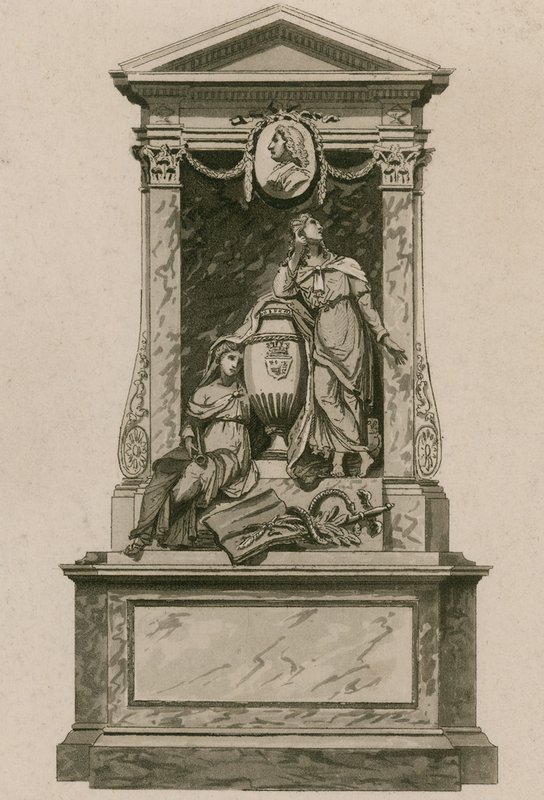 Memorial, para, william, Pulteney, conde banho, abadia westminster, londres de English School