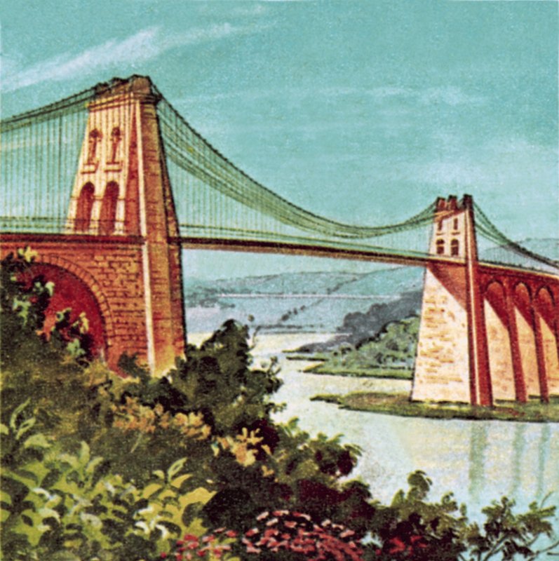 Ponte suspensa Menai de English School
