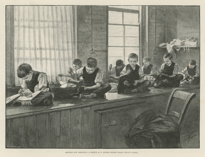 Remendar e alterar: um esboço em uma Escola Truant do London School Board de English School