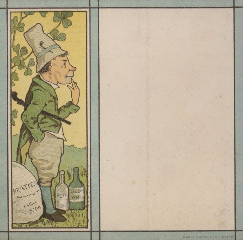 Ilustração do menu: Irlanda (cor litho) de English School