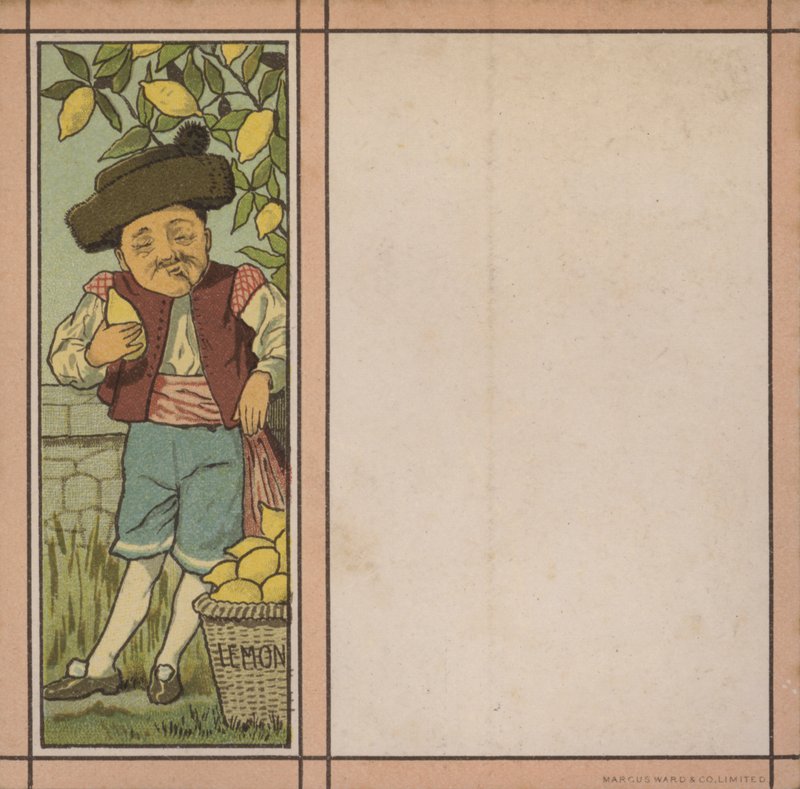 Ilustração do menu: Limão (cor litho) de English School