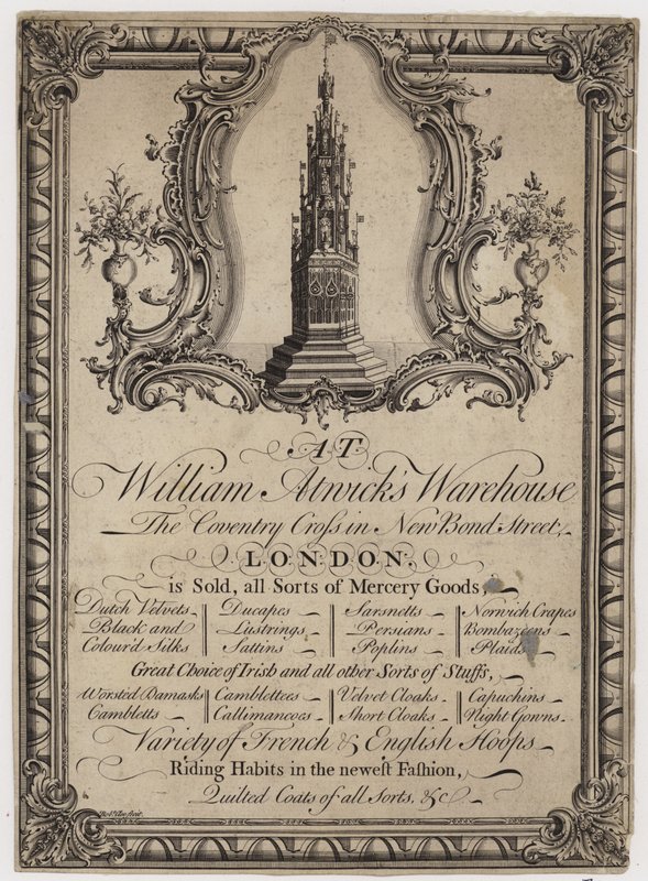 Mercer, William Atwick, cartão comercial de English School