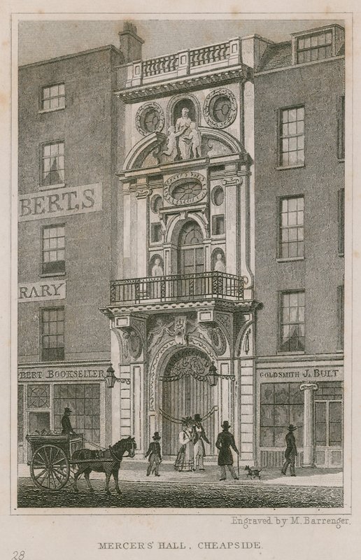 Mercers Hall, Cheapside, Londres de English School