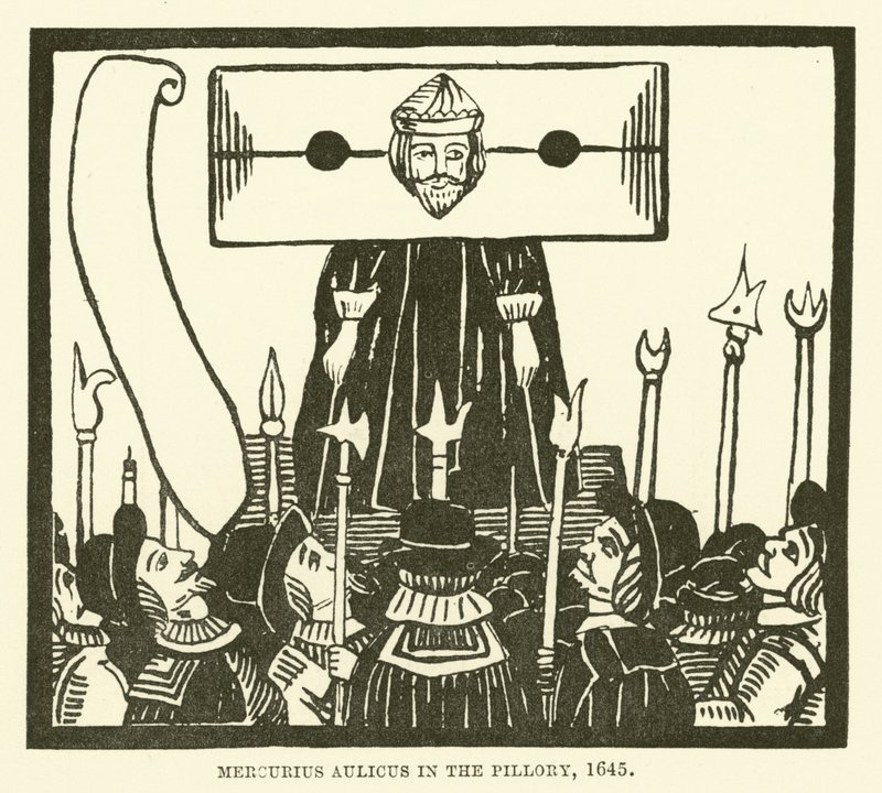 O mercúrio é um cortesão no pelourinho, 1645 de English School