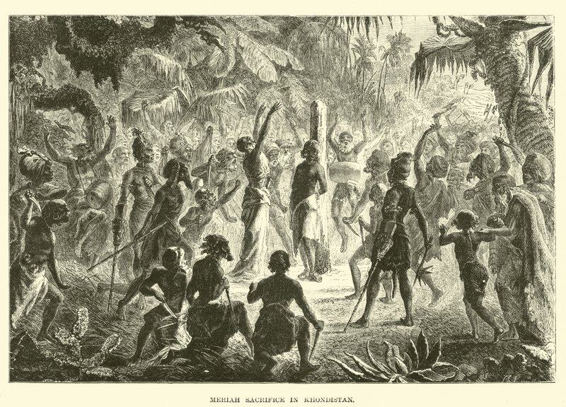 Sacrifícios Meriah em Khondistan de English School