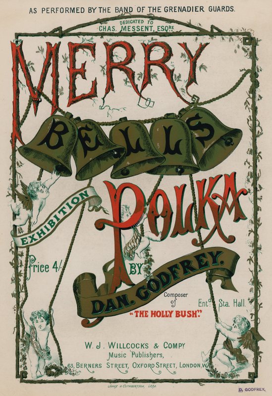Merry Bells Polka de Dan Godfrey, interpretada pela banda de Grenadier Guards de English School
