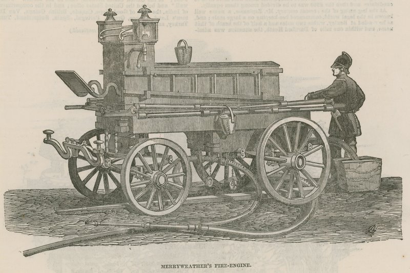 Motor de bombeiros Merryweathers de English School