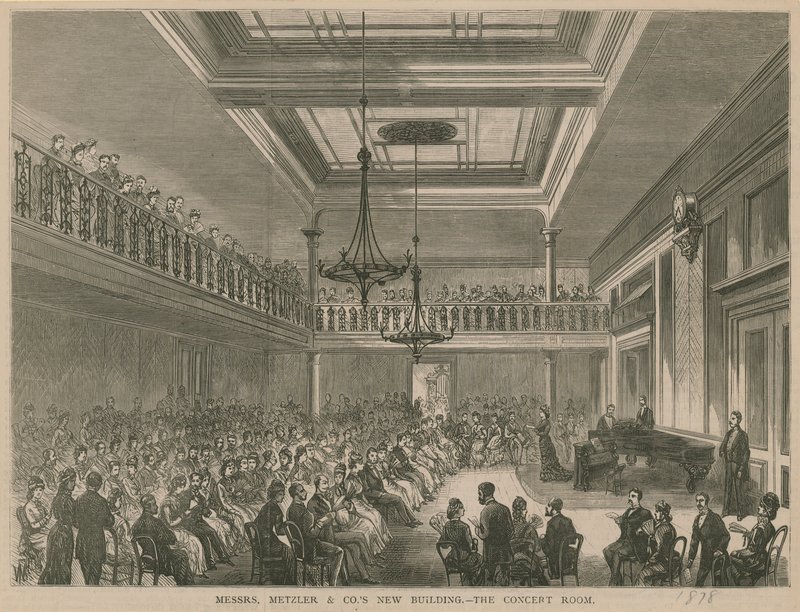 Sr. Metzler & Cos novo edifício - a sala de concertos de English School