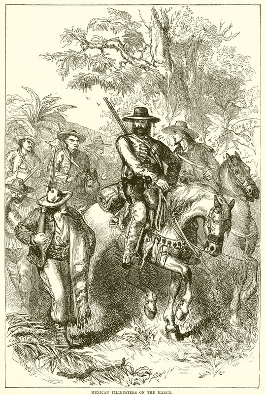 Filibusters mexicanos no março de English School