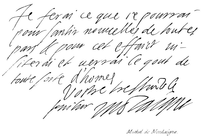 Michel de Montaigne de English School