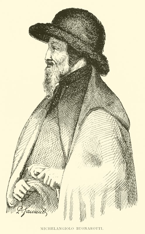 Michelangiolo Buonarotti (gravura) de English School
