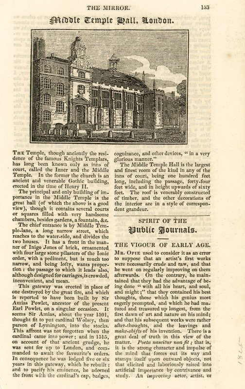 Middle Temple Hall de English School
