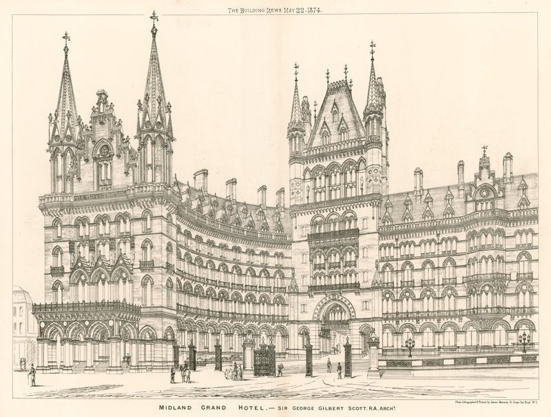 Midland Grand Hotel, Sir George Gilbert Scott, arquiteto de English School