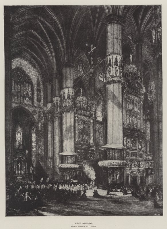 Catedral de Milão (Litho) de English School